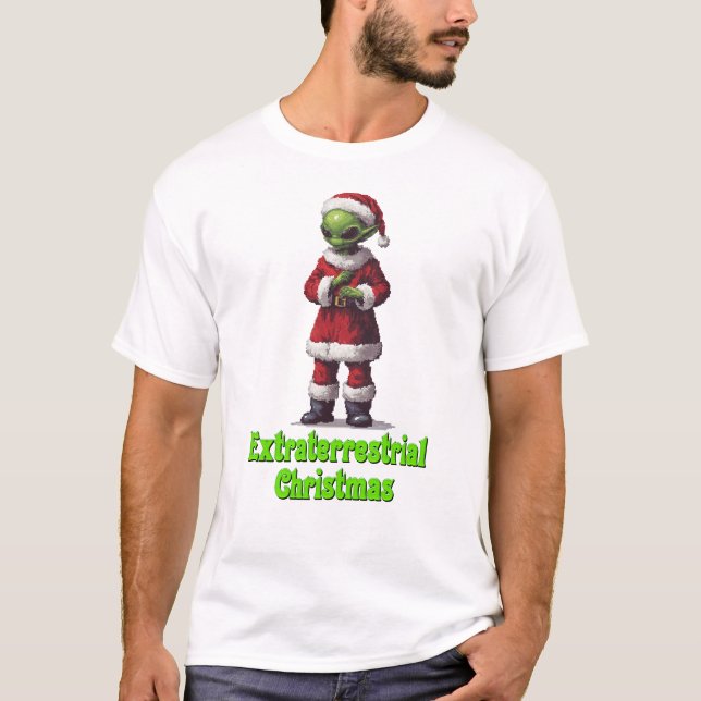 Extraterlandad jul t shirt (Framsida)