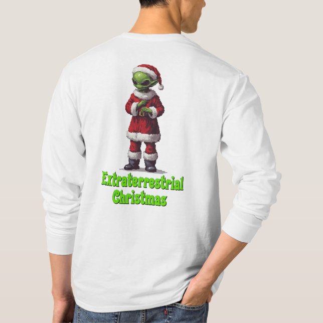 Extraterlandad jul t shirt (Baksida)
