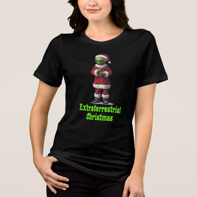 Extraterlandad jul t shirt (Framsida)