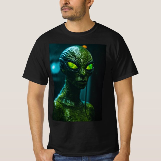 Extraterlandskamouflage: Halloween i Human Di T Shirt (Framsida)