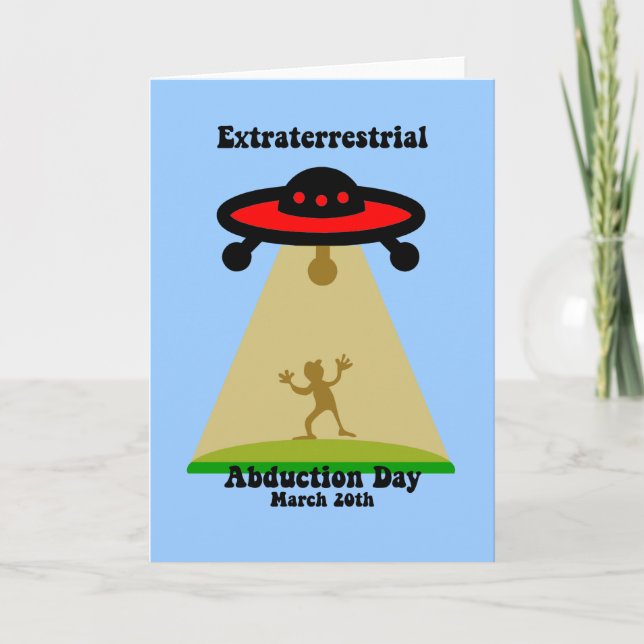 Extraterrestrial Abduction Day Kort (Framsida)