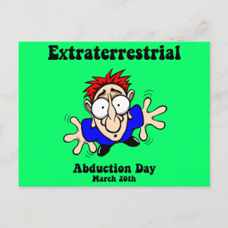Extraterrestrial Abduction Day Vykort