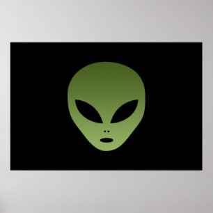 Extraterrestrial Alien Ansikte Poster