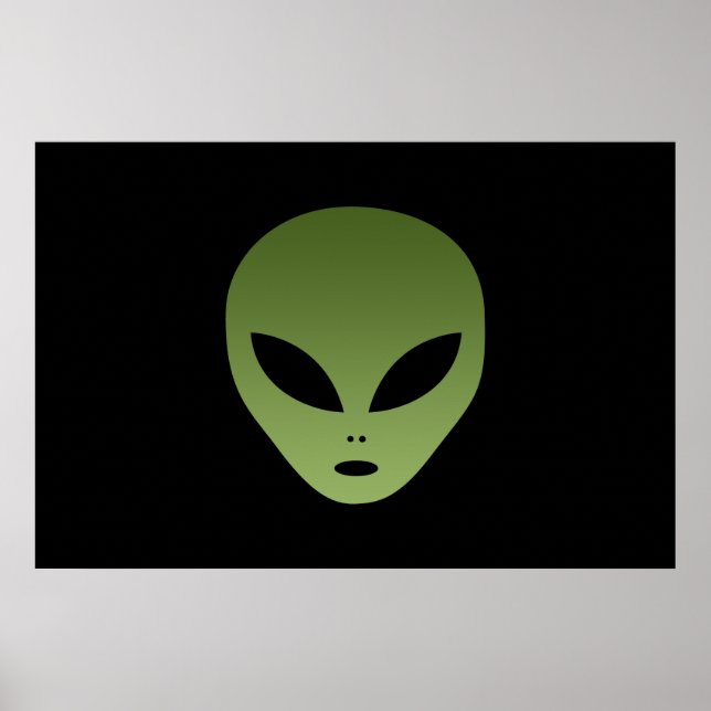 Extraterrestrial Alien Ansikte Poster (Framsidan)