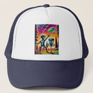 Extraterrestrial Alien Disk Golfing Keps