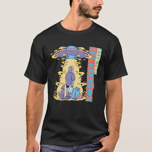 extraterrestrial Alien science fiction T Shirt (Framsida)