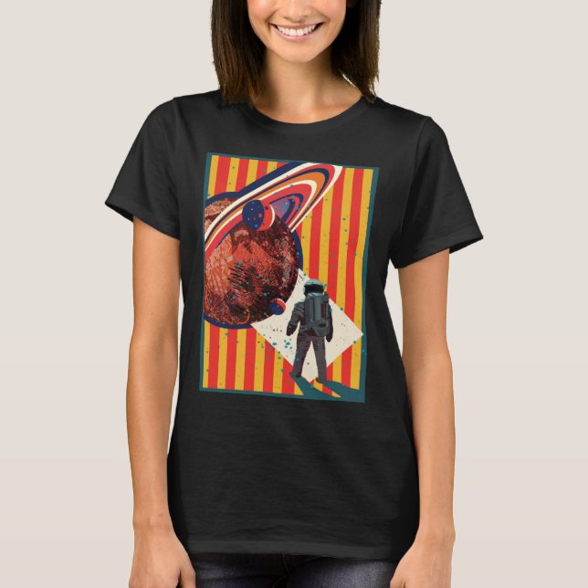 extraterrestrial  astronaut in space science ficti t shirt (Framsida)