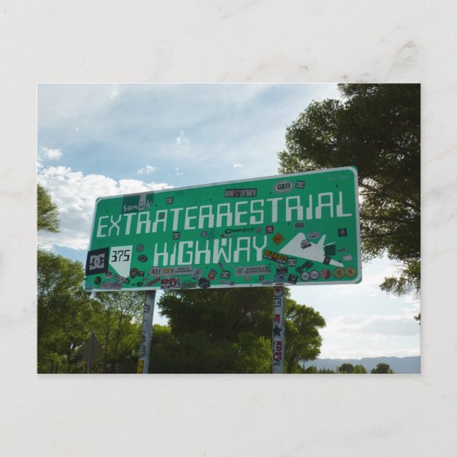 Extraterrestrial Highway Sign, Rachel Nevada Vykort (Framsida)