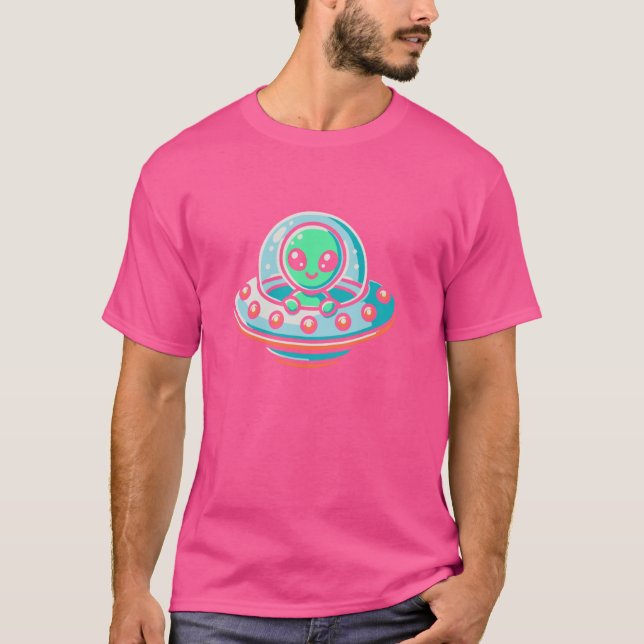 Extraterrestrial Paranormal Ufo Saucer - Spaceship T Shirt (Framsida)