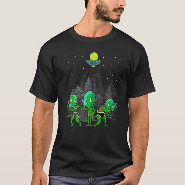 Extraterrestrial Ufo Abduction Science fiction Kli T Shirt (Framsida)