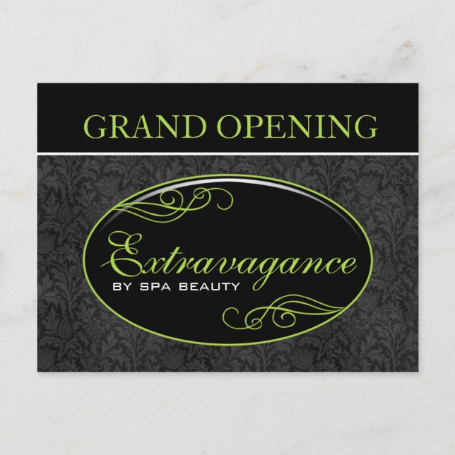 Extravagance Promo Inbjudan Vykort (Framsida)
