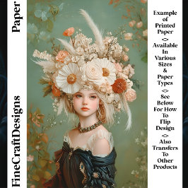 Extravagant blomsterhuvudprydnad Kvinna CN9 Craftp
