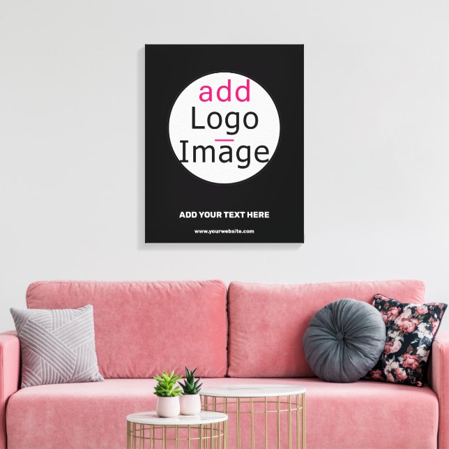 Extravagant Business Chic Anpassade Black Canvastryck (Insitu (Vardagsrum))