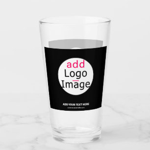 Extravagant Business Chic Anpassade Logotyp Black Glaskopp