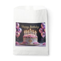 Extravagant elegant för rosa-födelsedagskalas