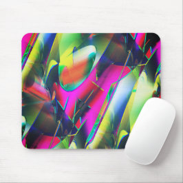 Extravagant färg av abstrakt- och showy-former musmatta