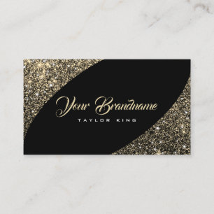 Extravagant för Luxurit Guld Glitter Visitkort