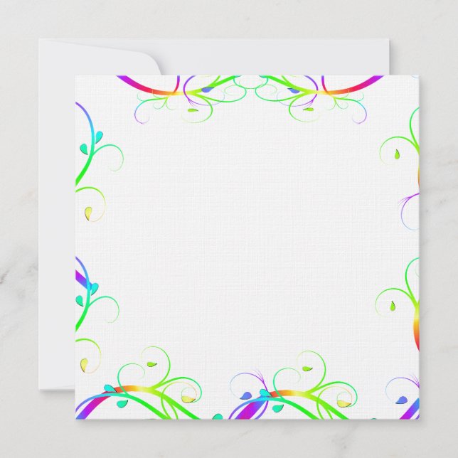 Extravagant regnbågsblommor (Framsida)