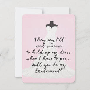 Extravagant resress   Bridesmaid Inbjudningar