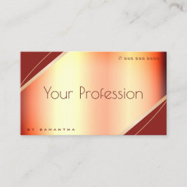 Extravagant Ro Guld Burgundy Luxury Glam Elegant Visitkort