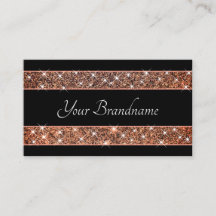 Extravagant Ro Guld Glitter Spark Stars på svart