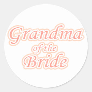 Extravaganza Grandma of Bride Runt Klistermärke