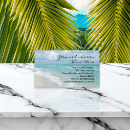 Extrem Avslappning Strand Elegant Spa Resa Visitkort