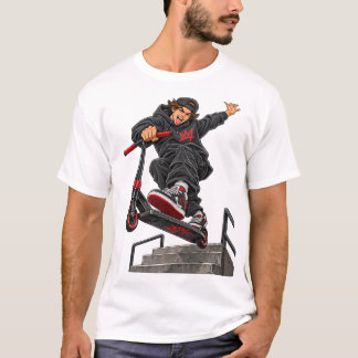Extrem fristilscooter trapp hopp t shirt