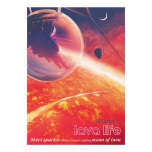 Extrem Luftballong på Volcanic Hellscape Fototryck