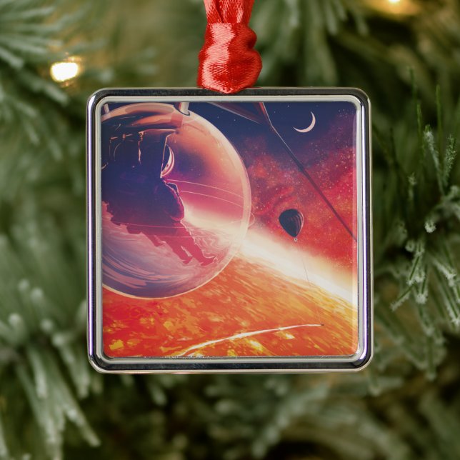 Extrem Luftballong på Volcanic Hellscape Julgransprydnad Metall (Träd)