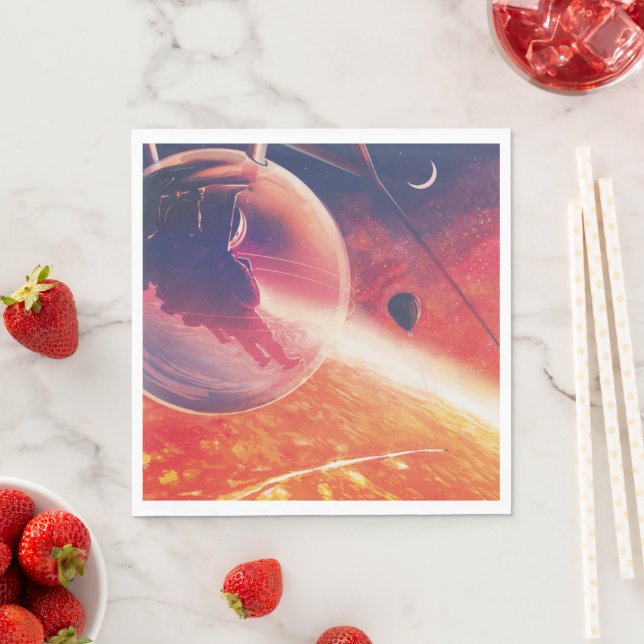 Extrem Luftballong på Volcanic Hellscape Pappersservett (Insitu)