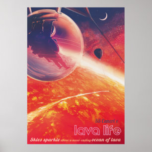 Extrem Luftballong på Volcanic Hellscape Poster