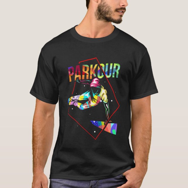 Extrem parkour-sport t shirt (Framsida)