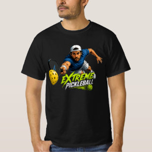 Extrem Pickleball-dykande Action T-Shirt