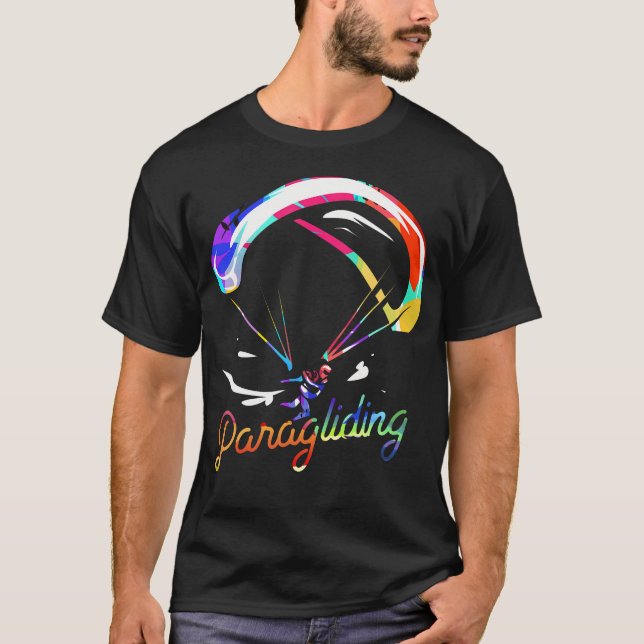 Extrem segelflygning Fallskärmshopp T Shirt (Framsida)