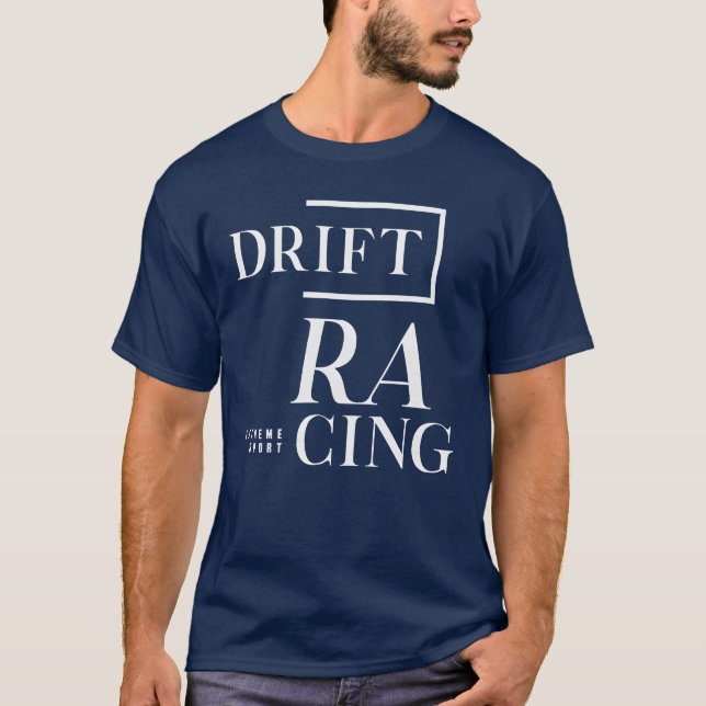 Extrem sport Drift Racing present T Shirt (Framsida)
