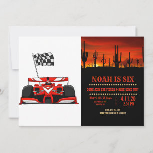 Extrem tecknad för bilen i tävling  Välj bakgrund  Inbjudningar