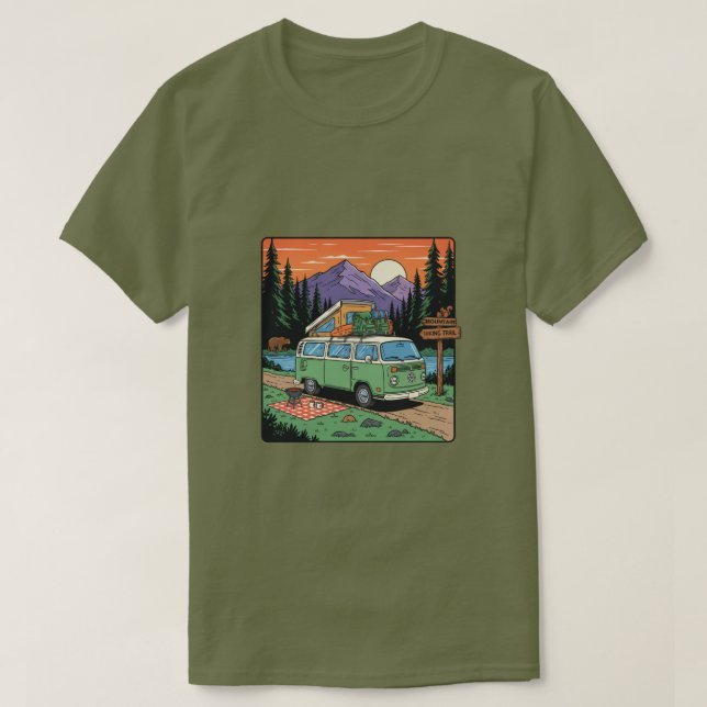Extrem Utomhus Överlevnadsutrustning Äventyrs-T-sh T Shirt (Design framsida)