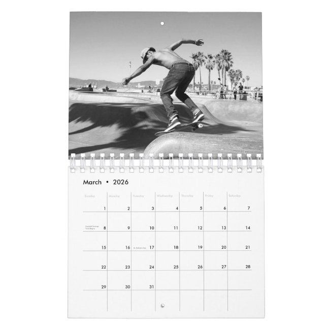 Extrema sport, Skateboard, MotoX, Bike Calendar Kalender (Mar 2026)