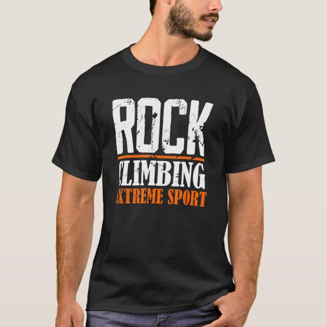 Extrema sportar, berggrund vid sten t shirt (Framsida)