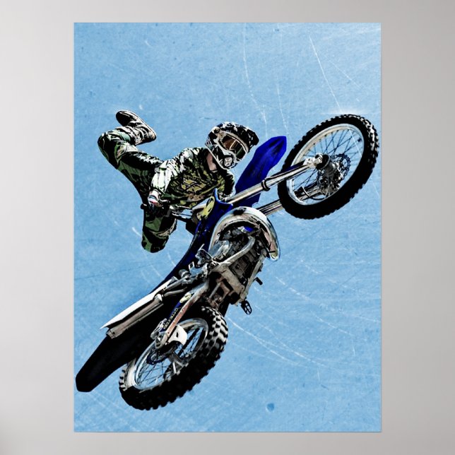 Extrema sportar Poster:Motocross Bike gör-Tricks Poster (Framsidan)