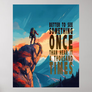 Extrema Utforskaren Bergskedja, Ordspråk Poster