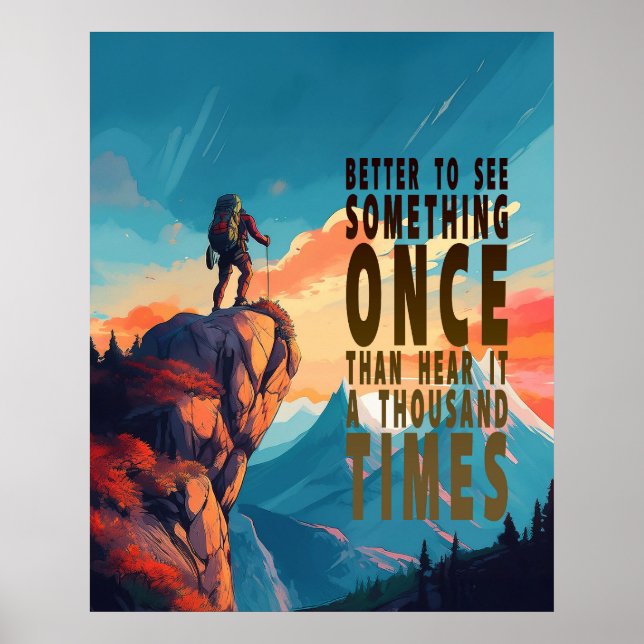 Extrema Utforskaren Bergskedja, Ordspråk Poster (Framsidan)