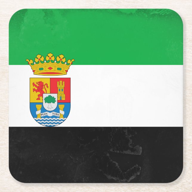 Extremadura Underlägg Papper Kvadrat (Framsidan)
