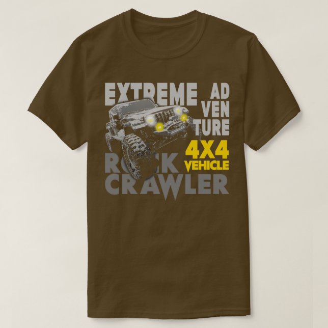 Extreme Äventyr Sten Crawler Offroad T Shirt (Design framsida)