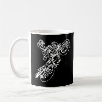 Extreme Dirt Bike Motocross Rider Distress Stil Kaffemugg