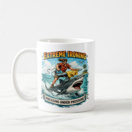 Extreme Ironing Shark Mug Kaffemugg