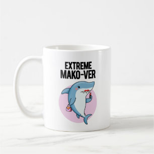 Extreme Mako-ver Funny Mako Shark Pun Kaffemugg