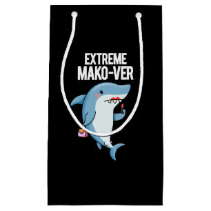 Extreme Mako-ver Funny Mako Shark Pun Mörk BG