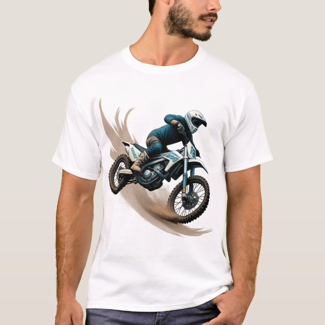 Extreme Motocross Rider Feel the Thrill Tee (Framsida)